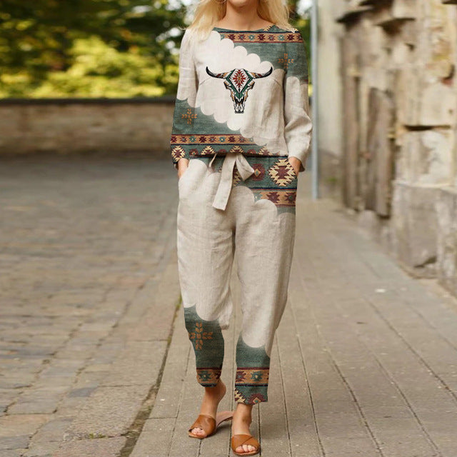 JO | Stylish set with ethnic print