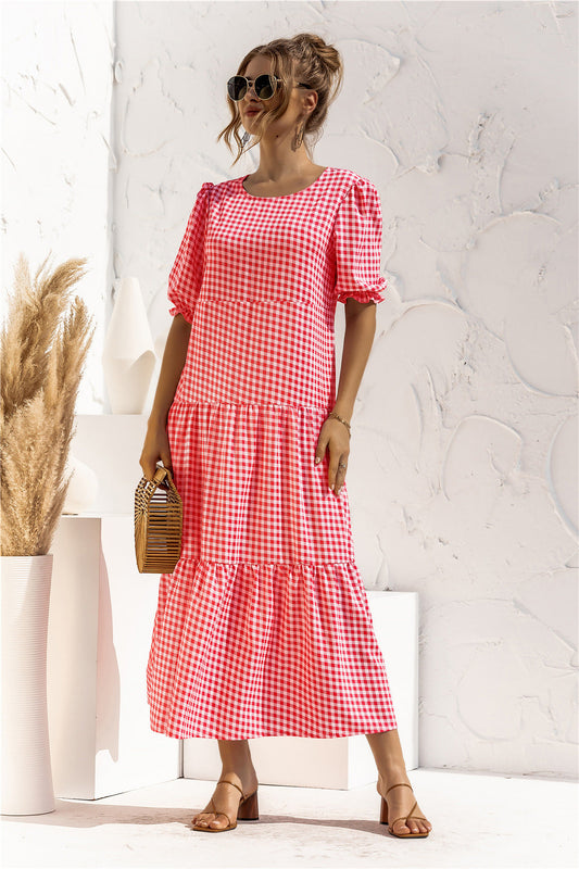 JO | Gingham midi dress for every day
