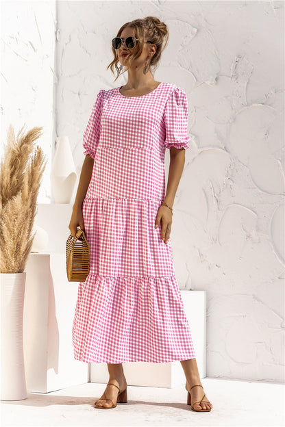 JO | Gingham midi dress for every day