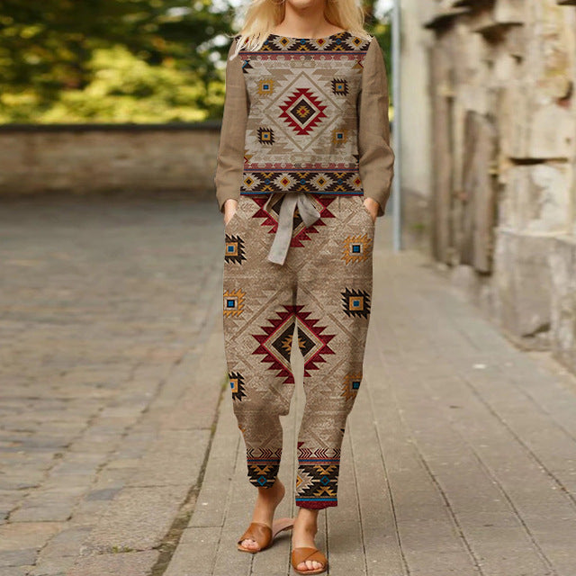 JO | Stylish set with ethnic print