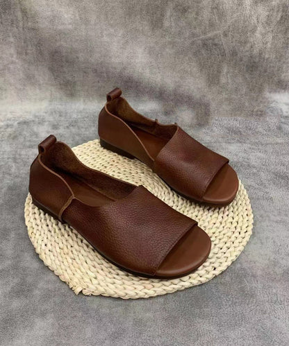 JO | Minimalist, open-toe slip-on flats