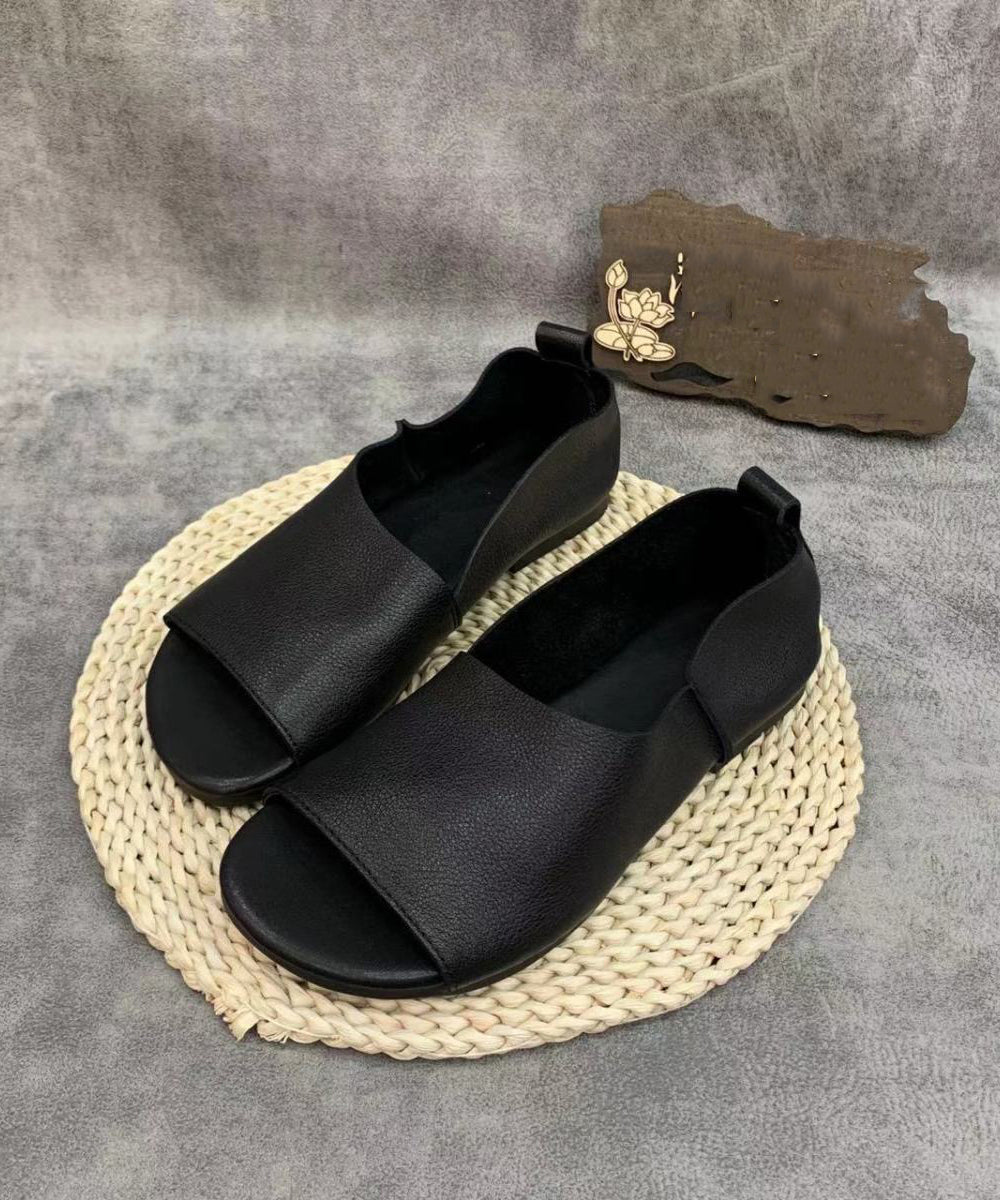 JO | Minimalist, open-toe slip-on flats