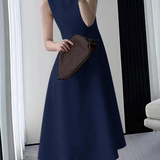 JO | ZANZEA Casual O-Neck Tank Midi Dress Women Elegant Summer Sundress
