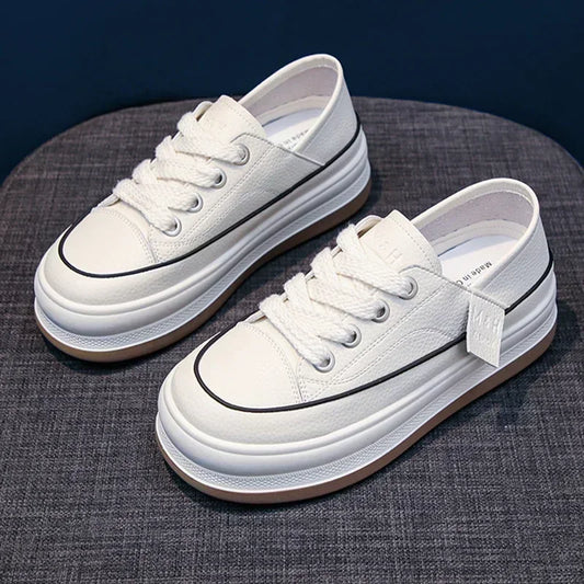 Sneakers Women Flats Platform Walking Shoes 2024 Spring New Brand Designer Lace Up Casual Sport Running Travel Mujer Shoes