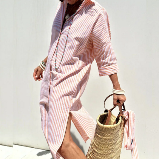 JO | Comfortable striped midi dress