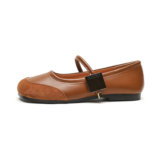 2024 Spring Women's Outdoor Shoes Korean Style Flat Shoes Women's Casual Mary Jane Shoes Party and Work Wear