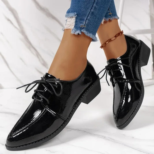 2025 Hot Sale Ladies Shoes Front Lace-up Women's High Heels Fashion Plus Size Office and Career Sexy Pointed Toe Heels Women