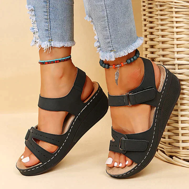 JO | | Comfortable orthopaedic sandals with wedge heel