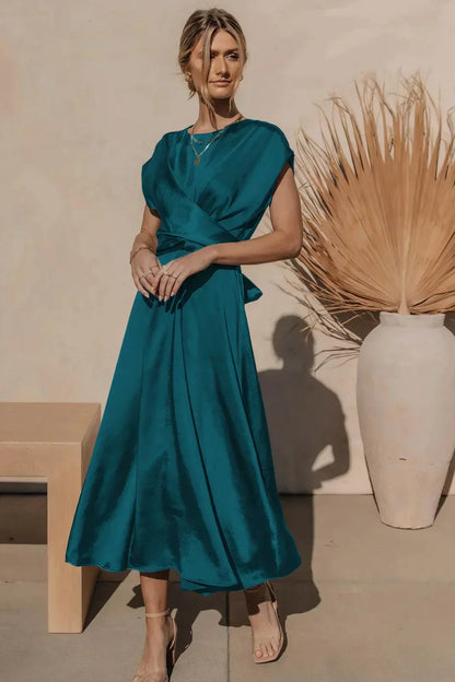 JO | Elegant party dress in silk satin