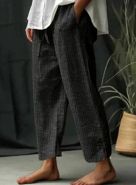 JO | Casual summer trousers with a striped pattern