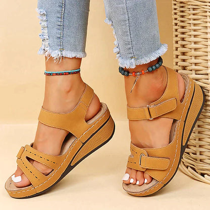 JO | | Comfortable orthopaedic sandals with wedge heel