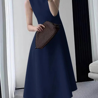 JO | ZANZEA Casual O-Neck Tank Midi Dress Women Elegant Summer Sundress