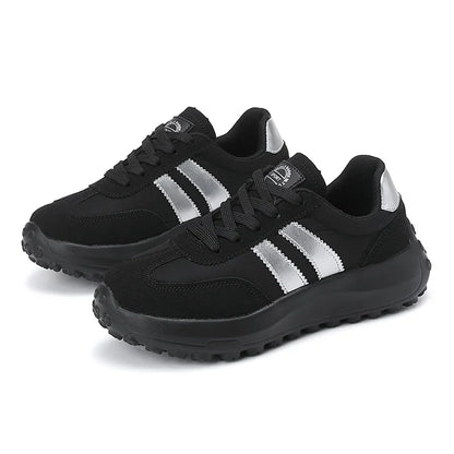 2025 New Fashion Thick Bottom Heel Simple Agan Net Shoes Summer Rubber Outsole EVA Insole Zapatos Women's Casual Sport Shoes