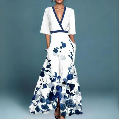 JO | Elegant maxi dress with floral pattern