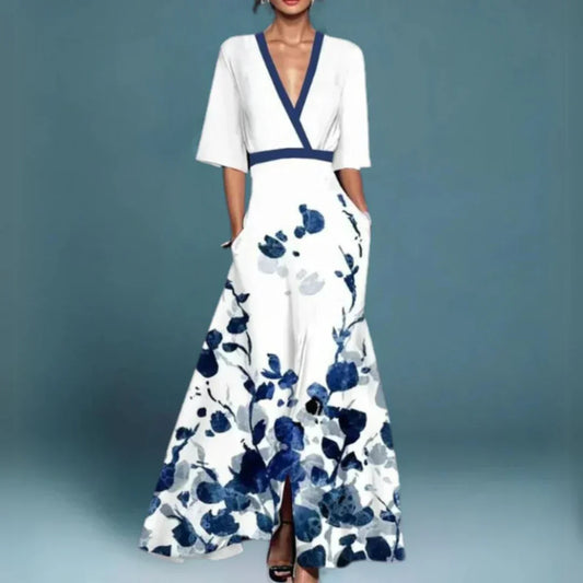 JO | Elegant maxi dress with floral pattern
