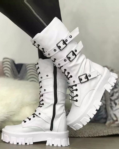 JO | Boots with zipper and buckles