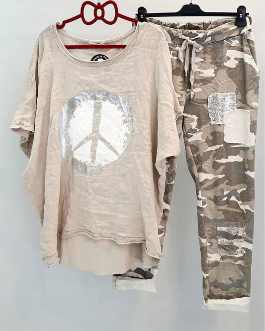 JO | Camouflage-coloured patchwork set