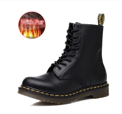 JO | Leather boots with thick soles