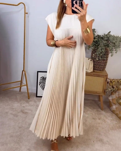 JO | Elegant pleated maxi dress