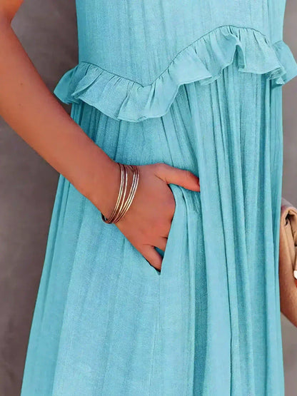JO | Effortless Ruffle Maxi Dress