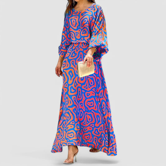 JO | Abstract print maxi dress