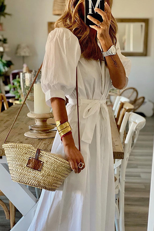JO | Vintage pocket shirt midi dress