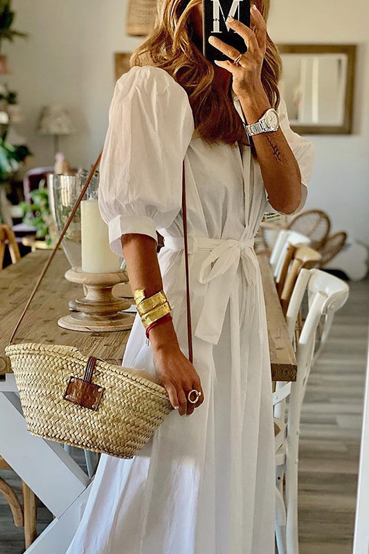 JO | Vintage pocket shirt midi dress