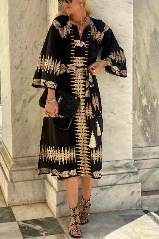 JO | Midnight Boho Bliss Dream Midi Dress