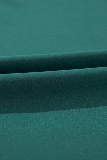 JO | Dark green maxi dress with pleats for women