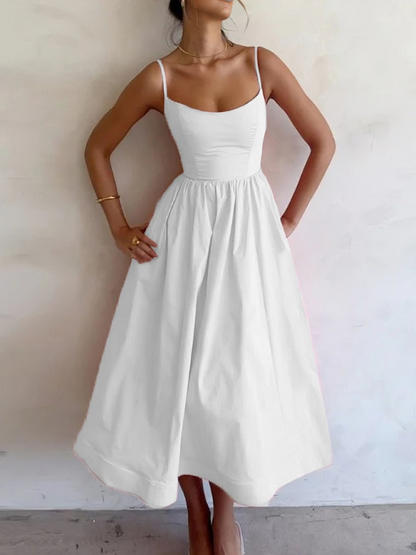 JO | Flowing maxi dress with spaghetti stars