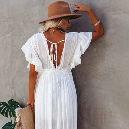 JO | Maxi White Beach Dress